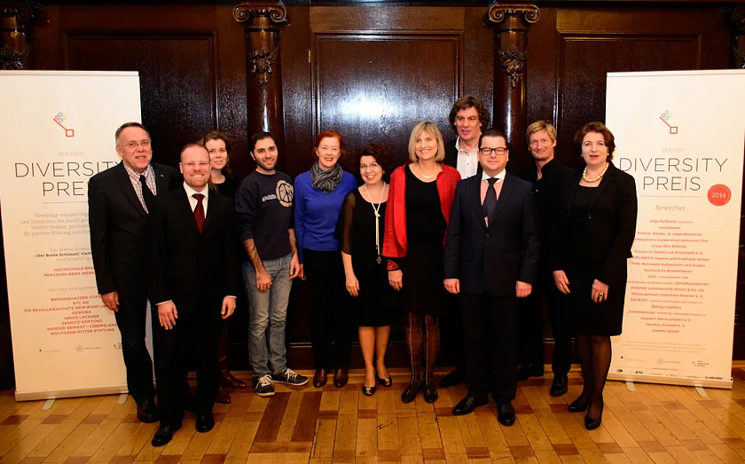 Lebendige Beispiele für die Nutzung von Vielfalt sind die Träger des Bremer Diversity Preises 2014