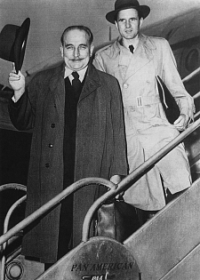 Wilhelm Kaisen und Karl Carstens in New York, April 1950