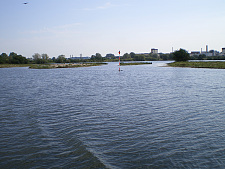 Renaturierung der Weser; hier auf Höhe des Hemelinger Sees