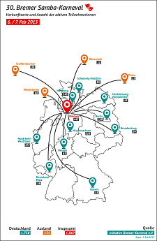 Nicht nur die Hochburgen des Karnevals entlang des Rheins und Mains schicken ihre Karnevalisten in den Norden!  Quelle: bremen.online/MEL