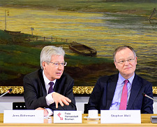 Ministerpräsident Stephan Weil und Bürgermeister Jens Böhrnsen