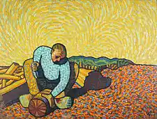 Wilhelm Morgner: Der Holzarbeiter (1911)