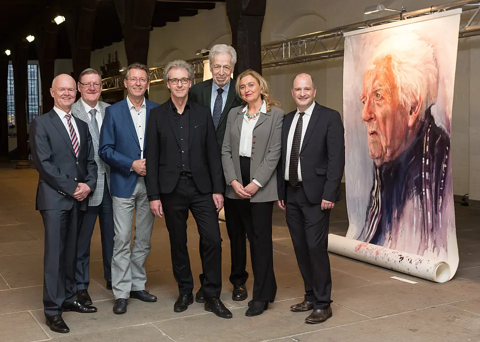 Alexander Künzel, Vorstandsvorsitzender Bremer Heimstiftung, Dr. Karl Heinz Bierlein, Stiftungsvorstand, Deutsche Stiftung für Demenzerkrankte, Gijs Wanders, Schriftsteller und Filmemacher, Herman van Hoogdalem, Künstler, Dr. Henning Scherf, Bürgermeister a.D., Christel Fangmann, Projekt und Eventmanagement, Carsten Adenäuer, Geschäftsführer Senioren Wohnpark Weser GmbH, ein Unternehmen der Residenz-Gruppe Bremen