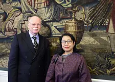 Senator Mäurer und Generalkonsulin Arifin