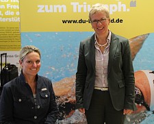 Sportlerin Kirsten Bruhn und Bildungssenatorin Eva Quante-Brandt