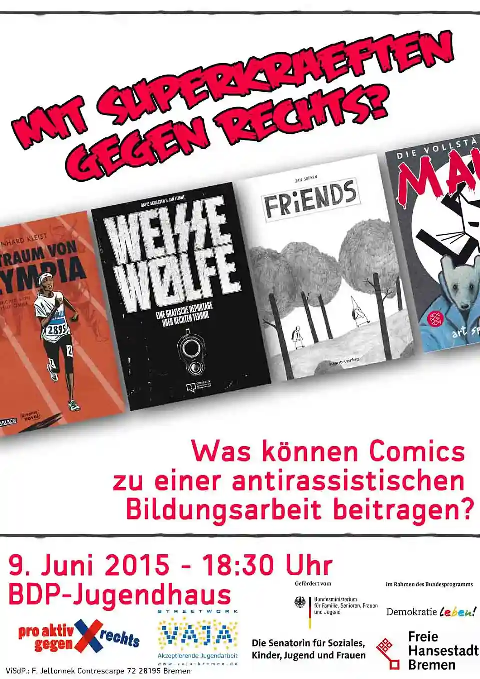 Plakat zu der Veranstaltung