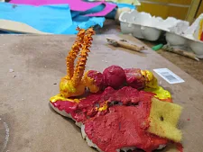 Die "Balancierschnecke" haben die Kinder selbst entworfen