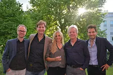 v.l.n.r.: Autor Boris Dennulat, Schauspieler Thomas Heinze, Schauspielerin Annika Blendl, Autor Wilfried Huismann, Schauspieler Oliver Mommsen