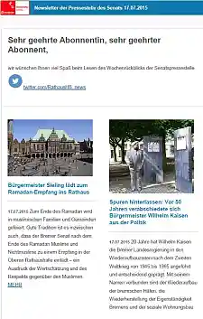 Ein Bild von einem Newsletter