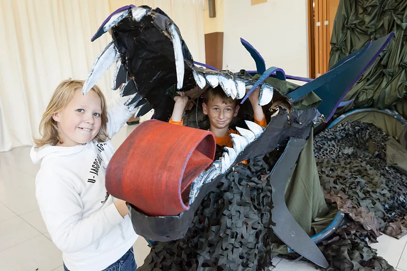 Szenen des Theaterstücks werden geprobt.Foto: Cosima Hanebeck