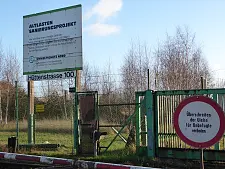 Blick auf das Altlastensanierungsobjekt