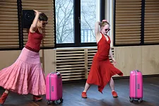 Corinna Mindt und ihr "Tanz-Schützling" Neele Buchholz in Aktion