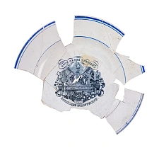 Tellerteil des bis 1940 verwendeten Services von Haus Seefahrt