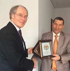 Prof. Matthias Stauch und Mohammad Al-Karabsheh