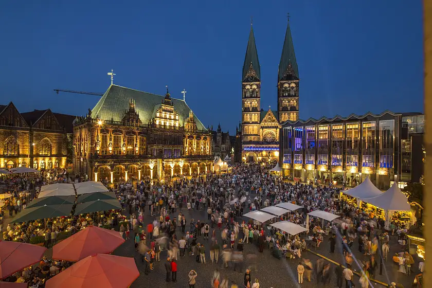 Gleich 27 Konzerte gibt es am Eröffnungsabend auf dem Marktplatz zu hören
