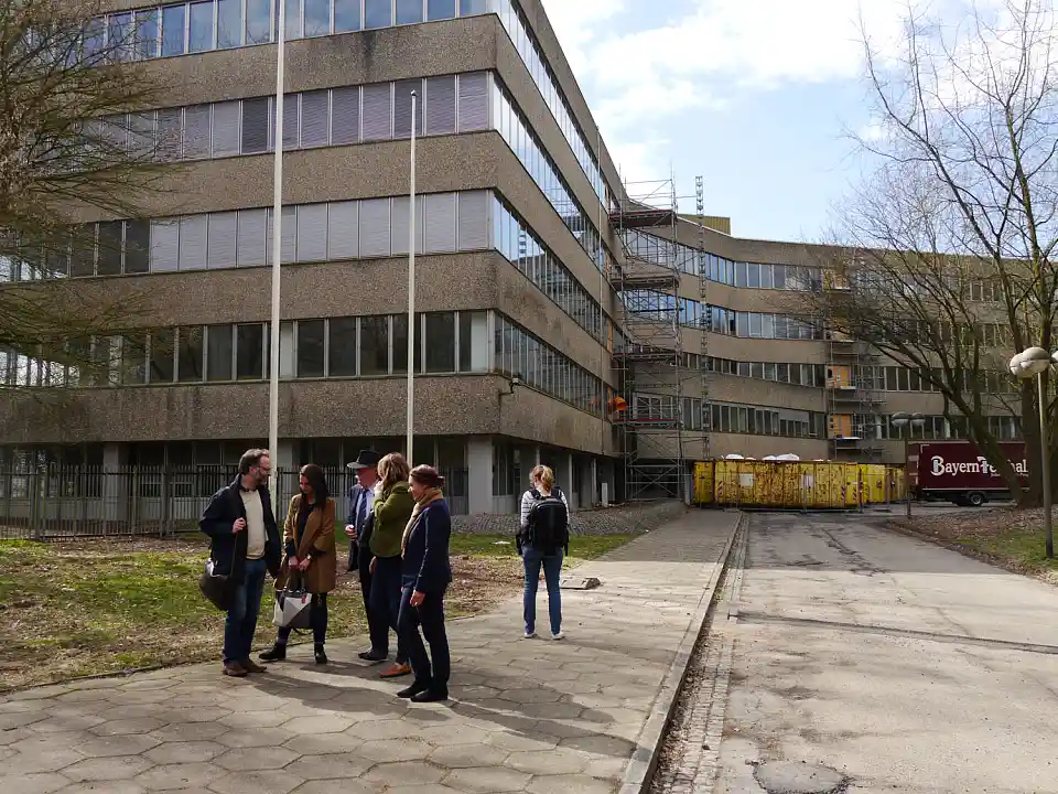 Das ehemalige Verwaltungsgebäude des Vulkan von außen