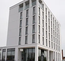 Das neue Übergangswohnheim - Porthotel in der Überseestadt