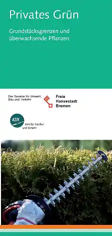 Flyer Privates Grün in Bremen
