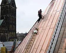 Über den Dächern von Bremen - Detail Bauarbeiten