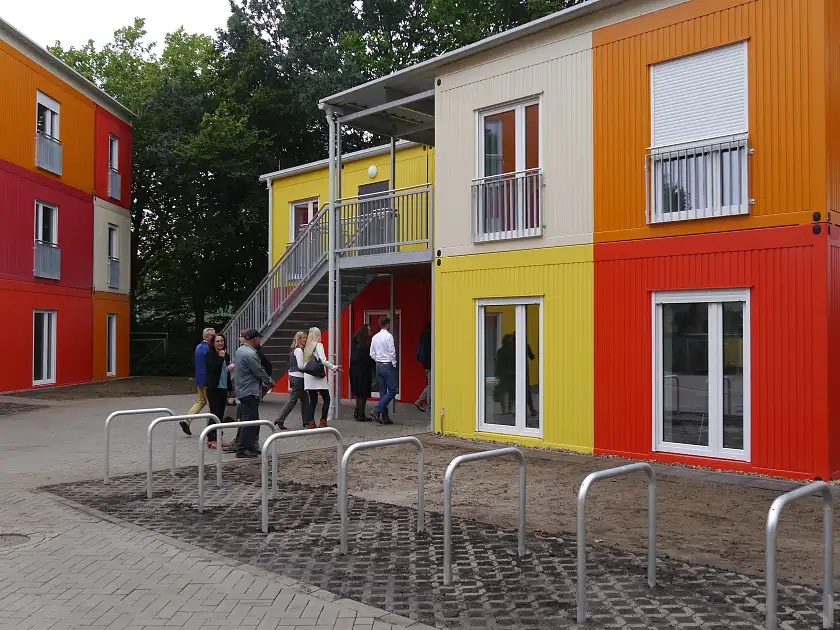 Das Übergangswohnheim an der Corveystraße konnte heute an die Innere Mission übergeben werden