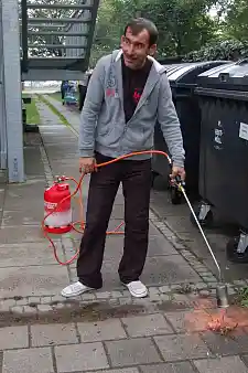 Jamal Kalouf machte spontan mit beim "Day of Caring"