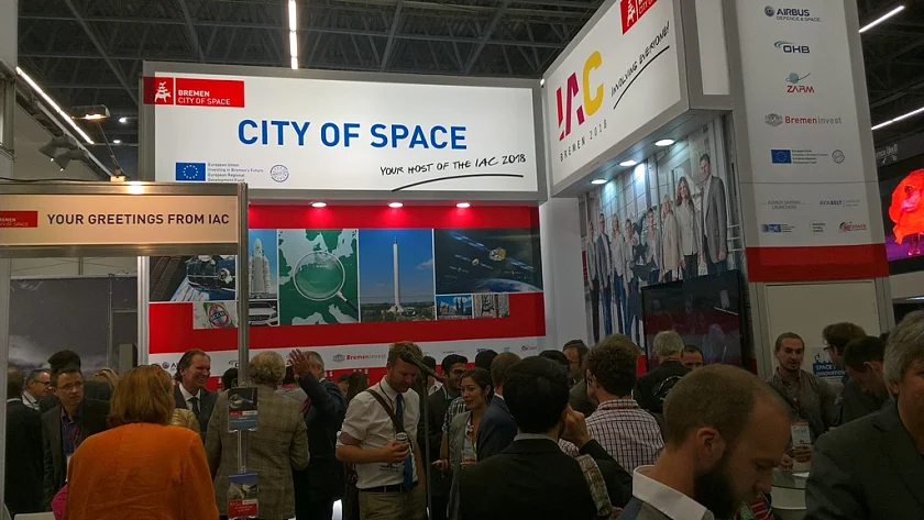 Volles Haus bei der „City of Space“, dem Bremer Stand auf dem IAC in Guadalajara/Mexiko.
