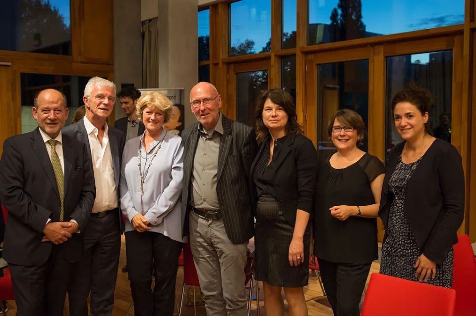 (v.l.) Hans Peter Schneider (Messe Bremen), Peter Schulze (Sendesaal Bremen), Staatsministerin Prof Monika Grütters, Prof. Ulrich Beckerhoff (Künstlerischer Leiter jazzahead!), Ulrike Hiller, Sybille Kornitschky (Projektleitung jazzahead!), Sarah Ryglewski MdB
