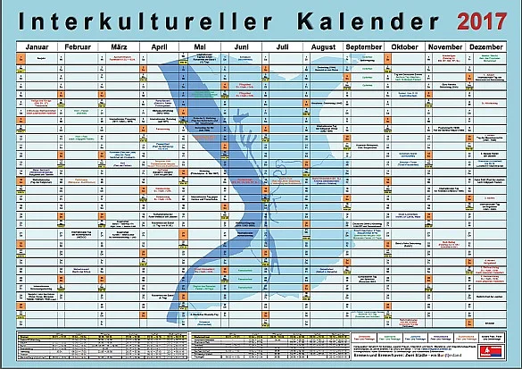 Interkultureller Kalender 2017 (Bremerhaven)