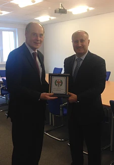 Justizstaatsrat Prof. Matthias Stauch und Walid Al Battah, Leiter der jordanischen Strafvollzugsbehörde 