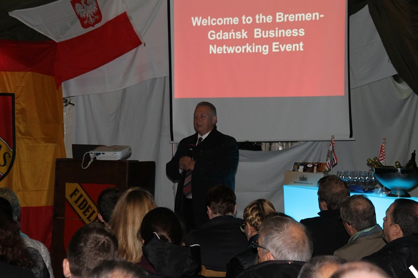Grußwort des Vizebürgerbürgermeister der Stadt Gdansk, Andrzej Bojanowski zur Eröffnung der Veranstaltung