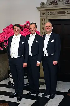 Die Schaffer 2017 v. l. n. r.: André Wedemeyer, persönlich haftender Gesellschafter der Cordes & Graefe KG , Dr. Andreas Jacobs, Mitglied des Verwaltungsrats der Jacobs Holding AG, und Berend J. Erling, Geschäftsleitung der Roland Mills United GmbH & Co. KG © Klaus Fittschen 