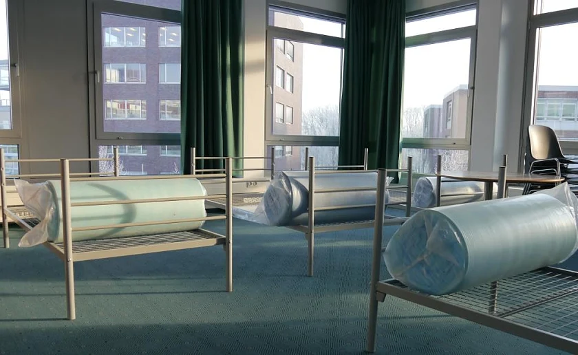 Ein Familienzimmer kurz vor dem Bezug