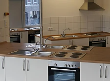 Blick in die Gemeinschaftsküche