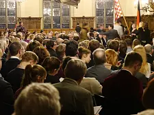 Großer Andrang beim Jahresempfang für Sportlerinnen und Sportler in der Oberen Rathaushalle 