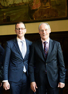 Senator Martin Günthner und Staatsrat Matthias Stauch