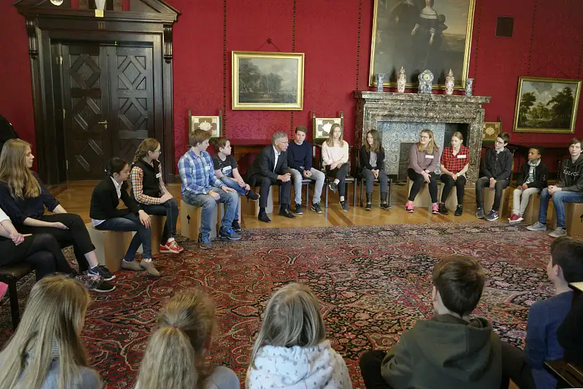 Talkrunde im Kaminsaal - Der Bürgermeister beantwortet Fragen