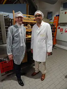 Senator Martin Günthner (l.) und Geschäftsführer Gerd Engelbrecht