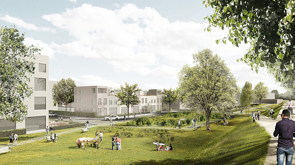 Grün, lebendig, offen – Die Gartenstadt Werdersee bietet 590 Wohnungen für Familien, Paare und Singles