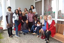 Das war lecker – nach dem Essen gab es noch ein Gruppenfoto mit Bürgermeisterin