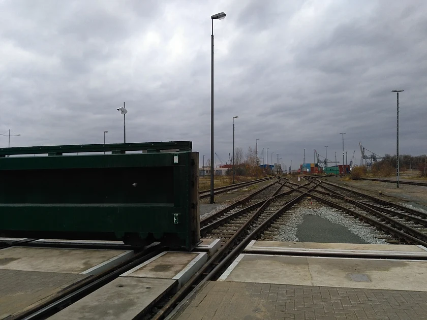 Das Flutschutztor im Neustädter Hafen 