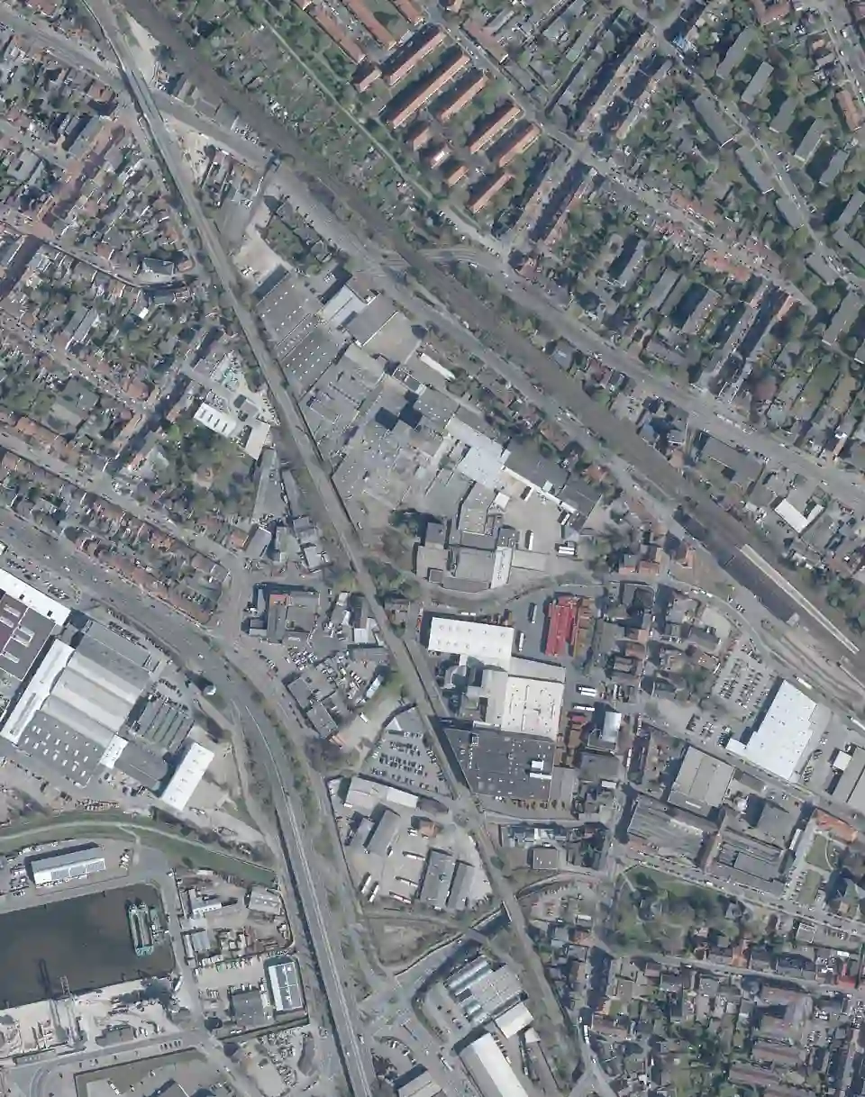 Luftbild vom Gelände