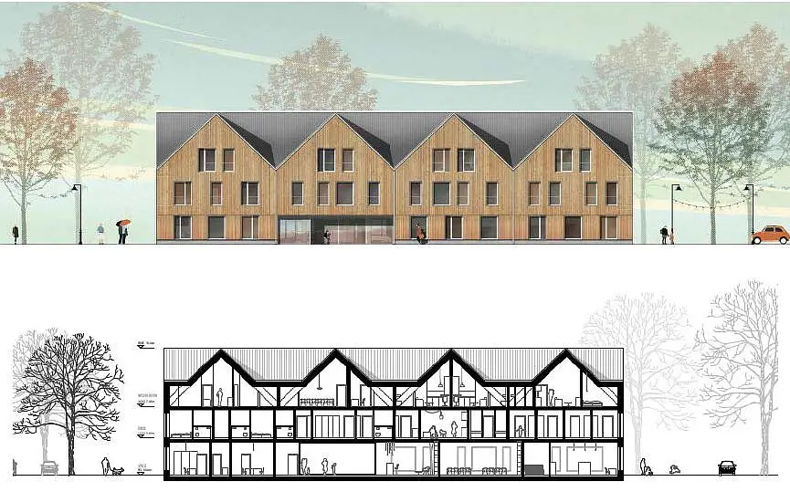 Studie zum Bauvorhaben Ellener Hof (Quelle: Der Senator für Umwelt, Bau und Verkehr)