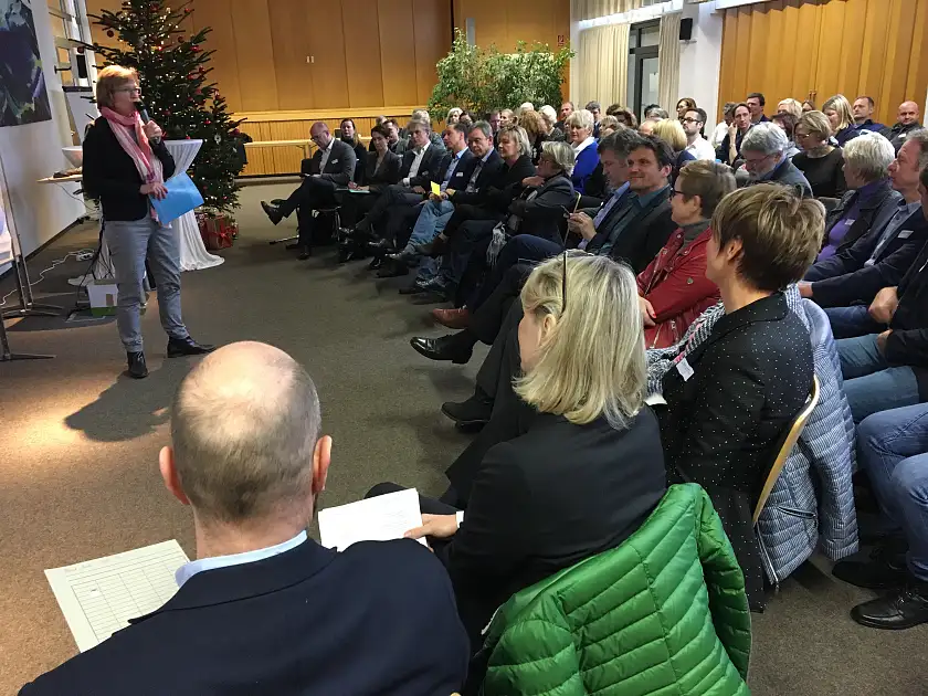 Das LIS-Forum gefüllt mit Oberschulleitern, Vertretern der Bildungsbehörde und der Senatorin