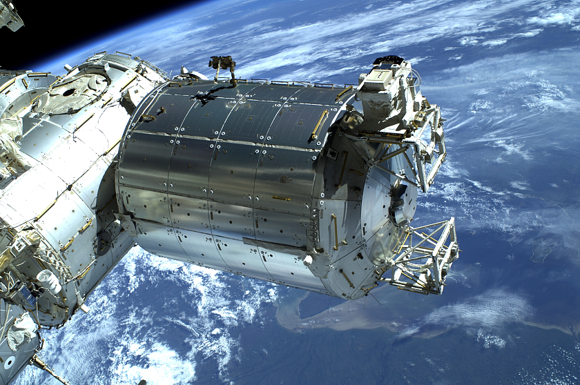Columbus, angedockt an der Internationalen Raumstation ISS ©Airbus Defence and Space GmbH