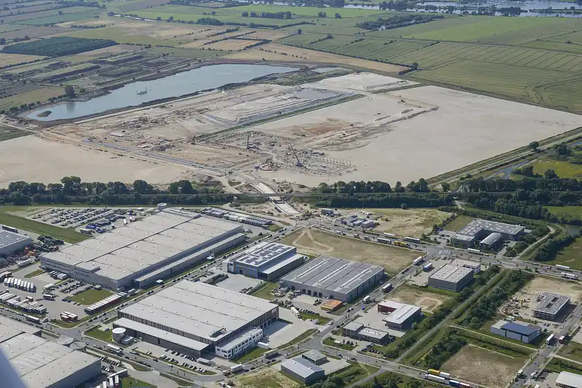 Hansalinie Luftbild im Sommer 2017