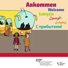 Titelseite der Broschüre ANKOMMEN