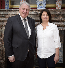 AdR-Präsident Karl-Heinz Lambertz und Staatsrätin Ulrike Hiller