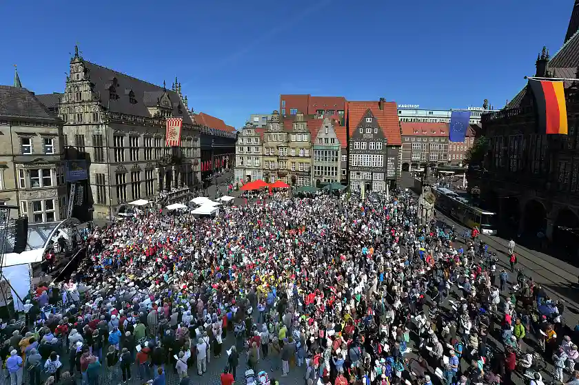 Der Marktplatz singt - Das erste Mitsingfest 2017