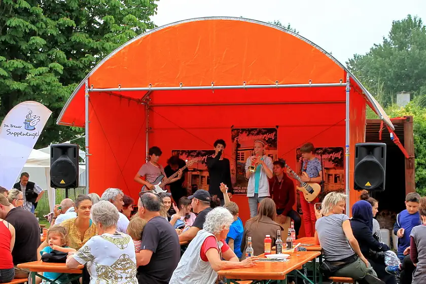 Die Schülerband Shelter rockte das Blockland