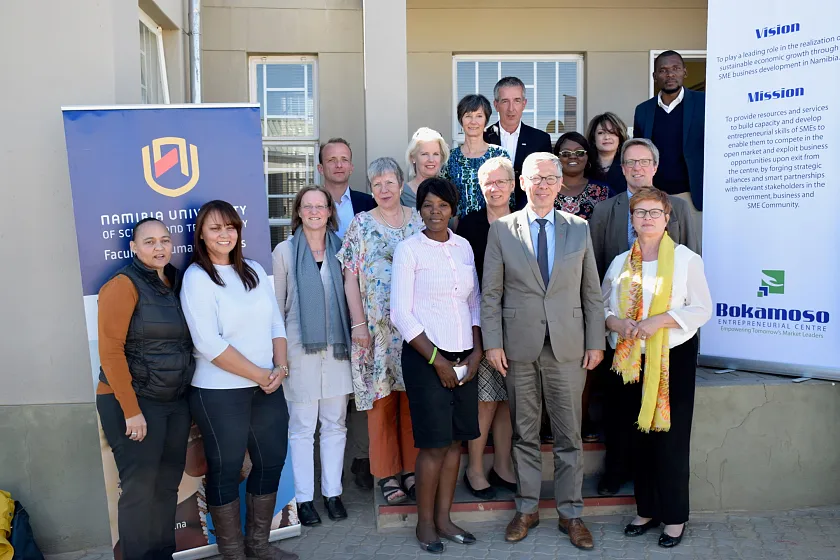 Delegationsbesuch beim Existenzgründerzentrum "Bokamoso"